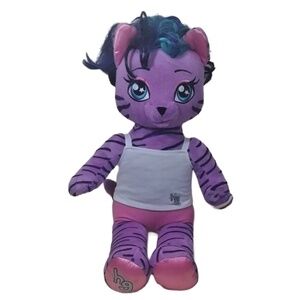 Build-A-Bear Honey Girls Teegan Tiger Plush 18” Purple Pink BAB